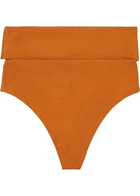 Lot De 2 Slips Taille Haute En Matière Brillante 3 Lot De 2 Slips Taille Haute En Matière Brillante