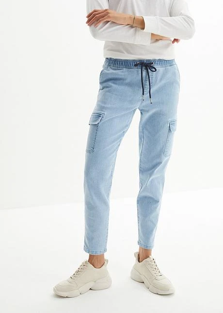 Jean Cargo Mid Waist, Cropped 4 Jean Cargo Mid Waist, Cropped - Afbeelding 2