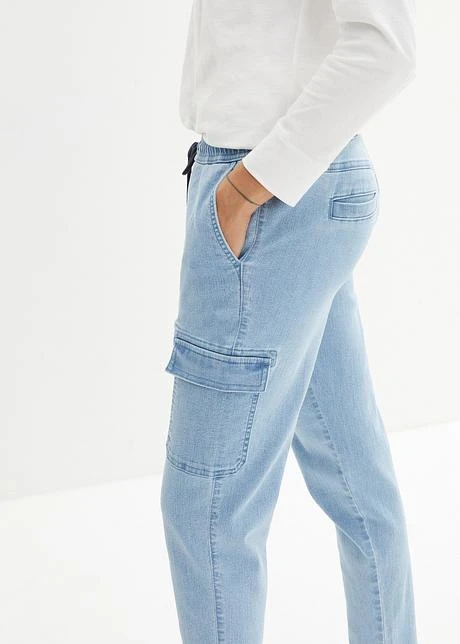 Jean Cargo Mid Waist, Cropped 8 Jean Cargo Mid Waist, Cropped - Afbeelding 6