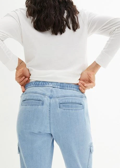 Jean Cargo Mid Waist, Cropped 7 Jean Cargo Mid Waist, Cropped - Afbeelding 5