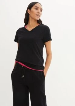 PREMIUM T-shirt Col V Sans Coutures Essential -Venus Mode Winkel 23217214 51eYVk96