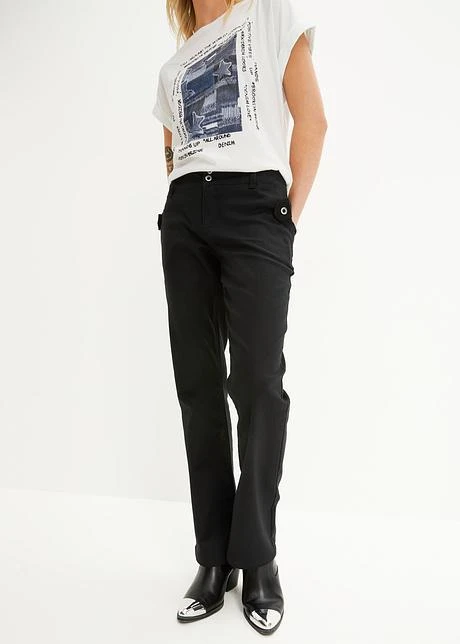 Rainbow Pantalon Business Bootcut à Fines Rayures 4 Rainbow Pantalon Business Bootcut à Fines Rayures - Afbeelding 2