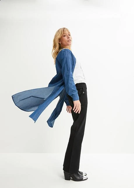 Rainbow Pantalon Business Bootcut à Fines Rayures 10 Rainbow Pantalon Business Bootcut à Fines Rayures - Afbeelding 8