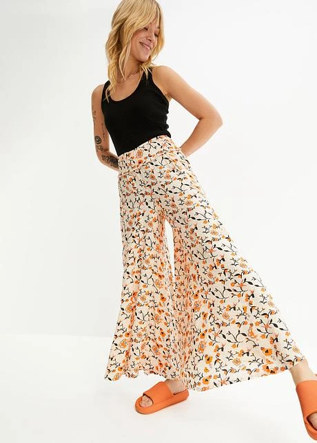 Rainbow Pantalon Palazzo Ample à Imprimé Floral 10 Rainbow Pantalon Palazzo Ample à Imprimé Floral - Afbeelding 8