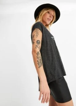 Rainbow T-shirt Long à Imprimé Argenté 14 Rainbow T-shirt Long à Imprimé Argenté -Venus Mode Winkel 23218315 X1VoKK3k