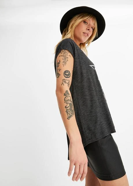 Rainbow T-shirt Long à Imprimé Argenté 8 Rainbow T-shirt Long à Imprimé Argenté - Afbeelding 6