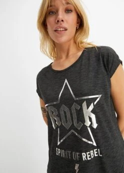 Rainbow T-shirt Long à Imprimé Argenté 13 Rainbow T-shirt Long à Imprimé Argenté -Venus Mode Winkel 23218335 QHEBaYIv