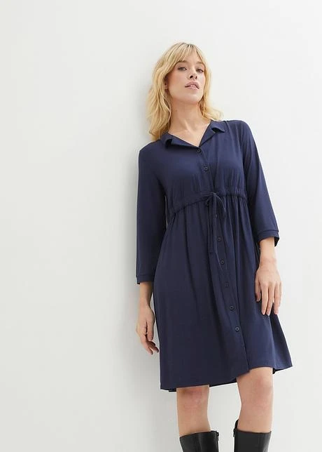 Robe De Grossesse Et D'allaitement Avec Col 4 Robe De Grossesse Et D'allaitement Avec Col - Afbeelding 2