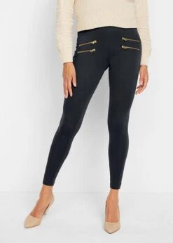 Legging Avec Taille Confortable Et Zips Décoratifs -Venus Mode Winkel 23219060 F95QQilw
