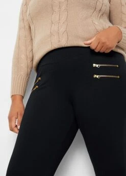 Legging Avec Taille Confortable Et Zips Décoratifs -Venus Mode Winkel 23219222 VKFFR0eI