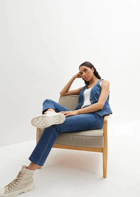 Lot De 2 Jeans Confort Stretch, Straight 6 Lot De 2 Jeans Confort Stretch, Straight - Afbeelding 4