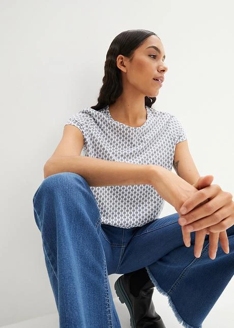 Lot De 2 T-shirts Imprimés, Petites Manches 7 Lot De 2 T-shirts Imprimés, Petites Manches - Afbeelding 5