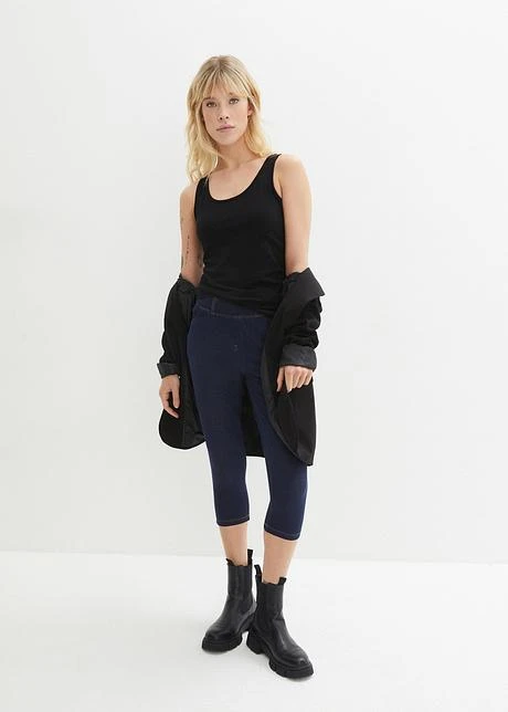 Legging Corsaire Imitation Jean 6 Legging Corsaire Imitation Jean - Afbeelding 4