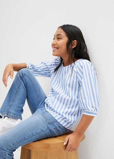 Blouse Fille à Manches Bouffantes 4 Blouse Fille à Manches Bouffantes - Afbeelding 2