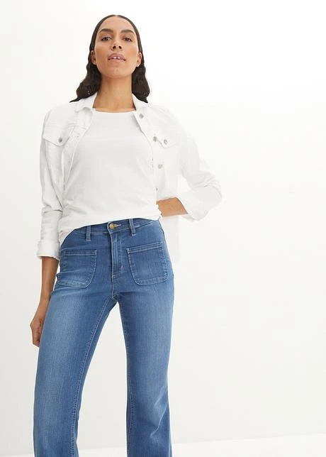 Jean Flared Taille Haute, Extensible 10 Jean Flared Taille Haute, Extensible - Afbeelding 8