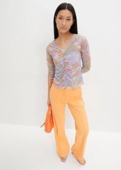 Rainbow T-shirt Manches Longues En Mesh Doublé -Venus Mode Winkel 23222949 I9XWXqtN