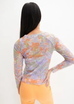 Rainbow T-shirt Manches Longues En Mesh Doublé -Venus Mode Winkel 23222955 b1q970v1