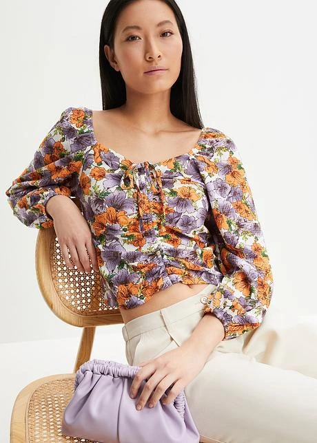 Rainbow T-shirt Manches Longues Imprimé Avec Fronces 4 Rainbow T-shirt Manches Longues Imprimé Avec Fronces - Afbeelding 2