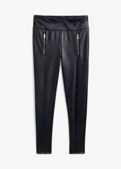 Pantalon PU étroit Avec Zips