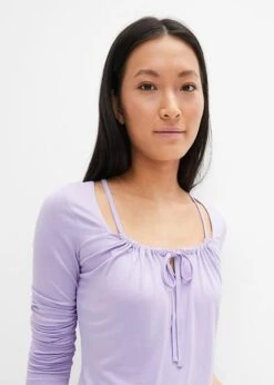 T-shirt Côtelé Avec Laçage -Venus Mode Winkel 23225304 m3fo48xA