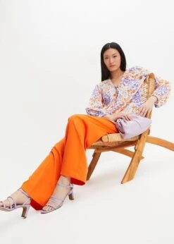 Blouse Ample, Texturée Et Volantée, Forme Trapèze, Imprimée, Manches 3/4 13 Blouse Ample, Texturée Et Volantée, Forme Trapèze, Imprimée, Manches 3/4 -Venus Mode Winkel 23225318 lq3f153o