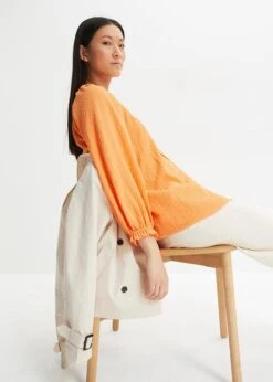 Blouse Ample Et Texturée à Volants, Forme Trapèze 18 Blouse Ample Et Texturée à Volants, Forme Trapèze -Venus Mode Winkel 23225331 xSYUdgXR