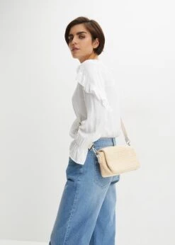 Sac à Bandoulière Aspect Paille Avec Sangle Interchangeable -Venus Mode Winkel 23225458 p5cojZjx