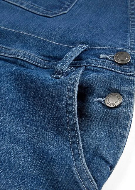 Salopette En Jean Fille, Wide Leg 7 Salopette En Jean Fille, Wide Leg - Afbeelding 5