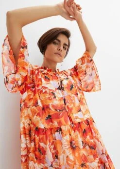 Robe à Volants En Polyester Recyclé -Venus Mode Winkel 23226016 aPPplAYg