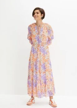 Robe Longue à Fleurs En Polyester Recyclé -Venus Mode Winkel 23226091 SbHJEL6C