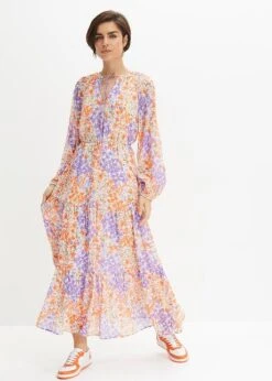 Robe Longue à Fleurs En Polyester Recyclé -Venus Mode Winkel 23226093 PPgaOmlS