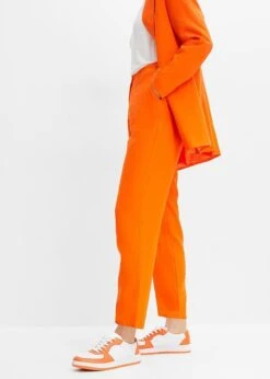Pantalon En Lin Taille Haute Et Raccourci à Empiècement élastique -Venus Mode Winkel 23226214 eeyT87du