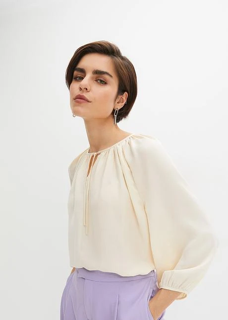 Tunique Manches 3/4 En Satin 4 Tunique Manches 3/4 En Satin - Afbeelding 2