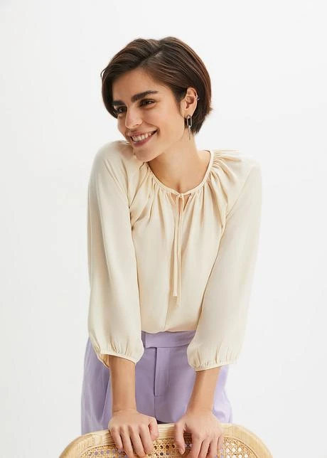 Tunique Manches 3/4 En Satin 10 Tunique Manches 3/4 En Satin - Afbeelding 8