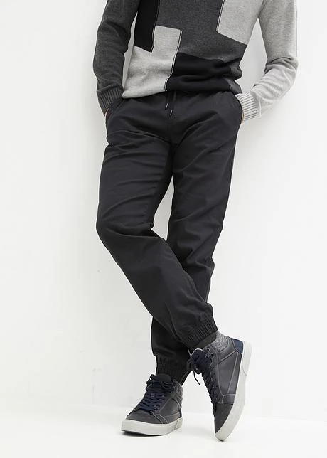 Rainbow Pantalon Chino Taille élastiquée Loose Fit, Jambes Droites 4 Rainbow Pantalon Chino Taille élastiquée Loose Fit, Jambes Droites - Afbeelding 2