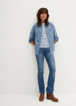 T-shirt Côtelé à Bord Ondulé, Manches 3/4 -Venus Mode Winkel 23226823 x1QWRFed