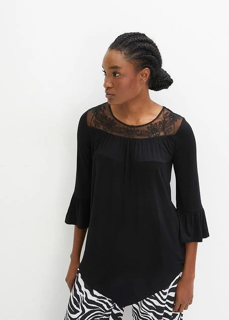 T-shirt Long à Dentelle 4 T-shirt Long à Dentelle - Afbeelding 2
