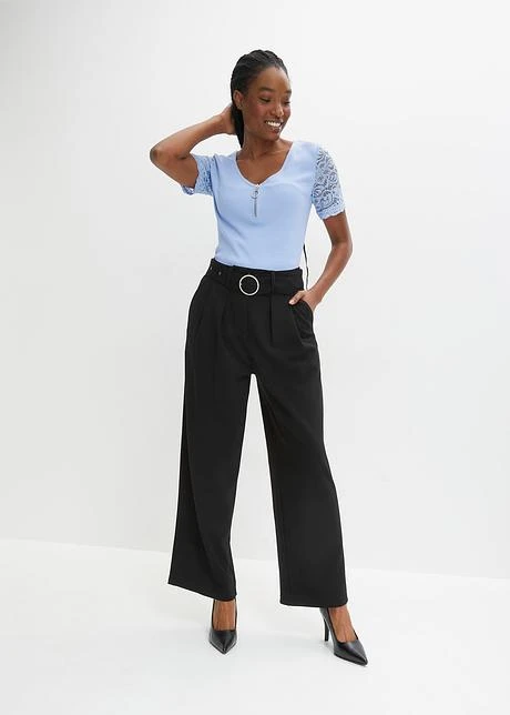 Jupe-culotte Texturée Avec Ceinture 6 Jupe-culotte Texturée Avec Ceinture - Afbeelding 4