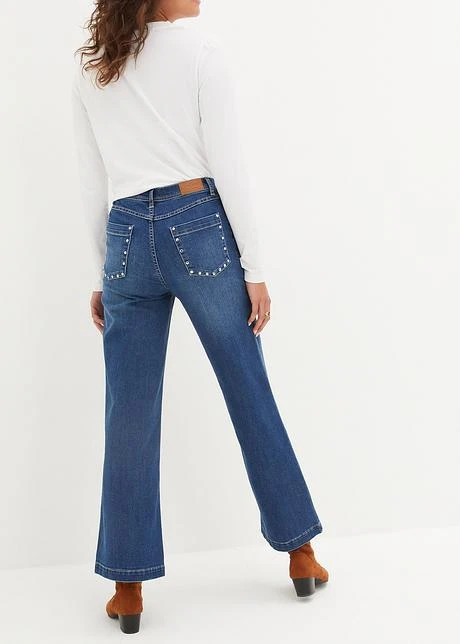 Jean Taille Moyenne, Jambe évasée, Avec Rivets 5 Jean Taille Moyenne, Jambe évasée, Avec Rivets - Afbeelding 3