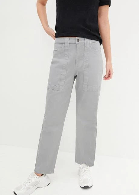 Pantalon En Twill à Poches Plaquées 4 Pantalon En Twill à Poches Plaquées - Afbeelding 2