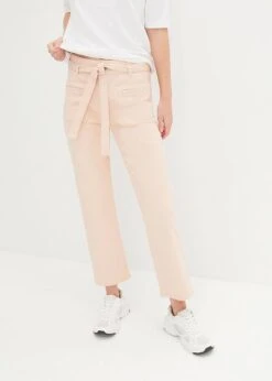 Pantalon En Twill Droit Avec Ceinture à Nouer -Venus Mode Winkel 23229752 5yLzsv7K