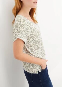 T-shirt En Viscose à Col V -Venus Mode Winkel 23229823 W7aSA9HA