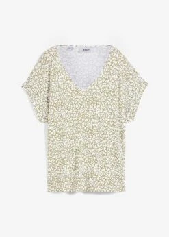 T-shirt En Viscose à Col V