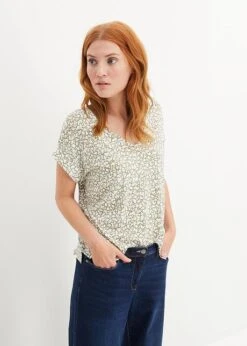 T-shirt En Viscose à Col V -Venus Mode Winkel 23229827 mbkE5qf9