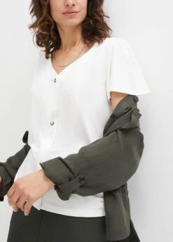 Chemisier En Jersey Avec Patte De Boutonnage 14 Chemisier En Jersey Avec Patte De Boutonnage -Venus Mode Winkel 23229941 v4mEUNbj