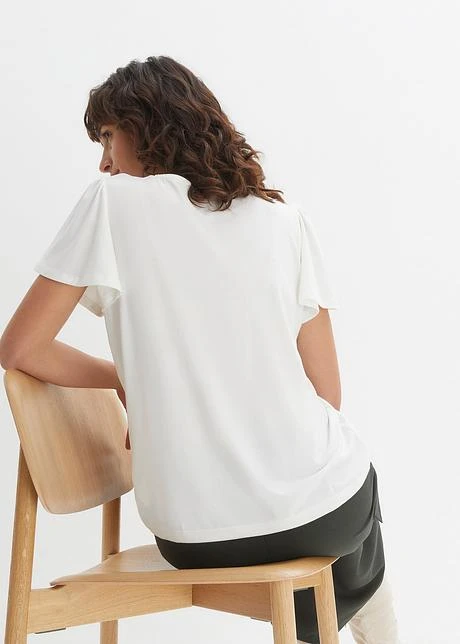 Chemisier En Jersey Avec Patte De Boutonnage 5 Chemisier En Jersey Avec Patte De Boutonnage - Afbeelding 3