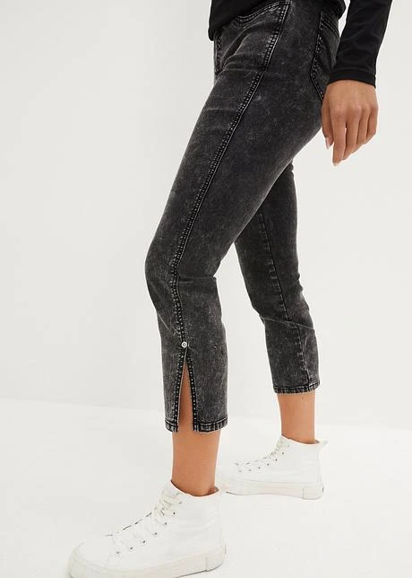 Jean Straight, Taille Moyenne, Cropped, Extensible 8 Jean Straight, Taille Moyenne, Cropped, Extensible - Afbeelding 6