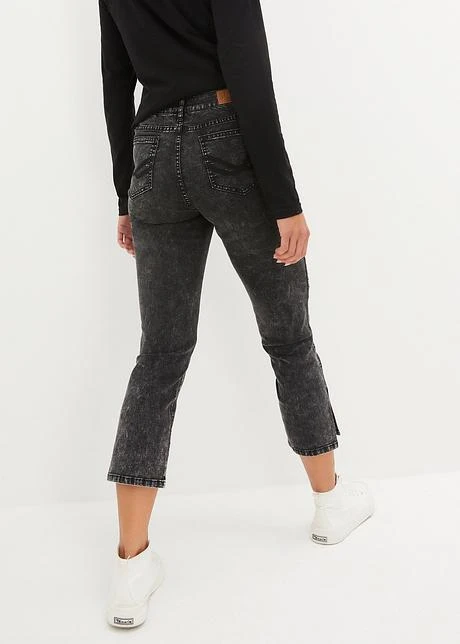 Jean Straight, Taille Moyenne, Cropped, Extensible 5 Jean Straight, Taille Moyenne, Cropped, Extensible - Afbeelding 3
