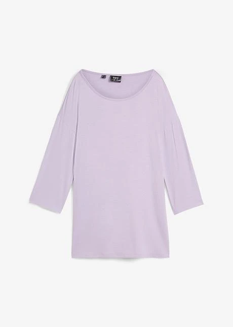 T-shirt En Viscose, Col Bateau, Manches 7/8 Et Longue Fente Sur Le Côté 10 T-shirt En Viscose, Col Bateau, Manches 7/8 Et Longue Fente Sur Le Côté - Afbeelding 8