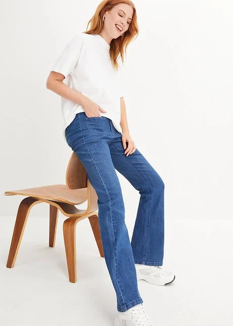 Jean Flared, Taille Haute, Taille Confortable 9 Jean Flared, Taille Haute, Taille Confortable - Afbeelding 7